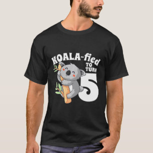 Kids 5 Year Old Koala Birthday Koalafied Girl 5th T-Shirt