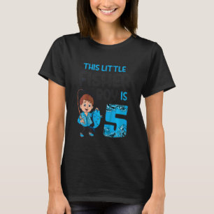 Kids 5 Year Old Little Fisherboy Fishing Children T-Shirt