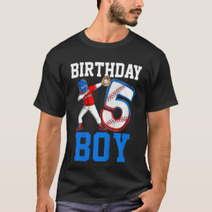 Kids 5 Years Old Baseball Themed 5th Birthday Part T-Shirt