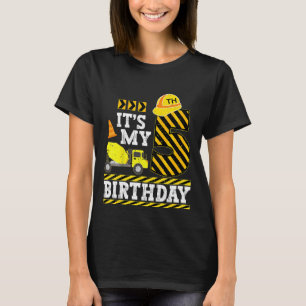 Kids 5 Years Old Boy It's My 5th Birthday Construc T-Shirt