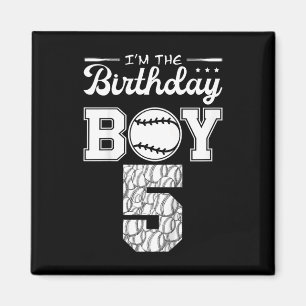 Kids 5 Years Old Bysebyll Themed 5th Birthday Part Magnet