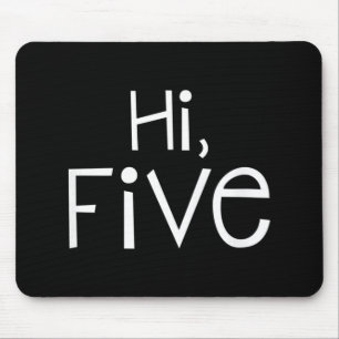 Kids 5th Birthday  & 5 Year Old Outfit Kindergarte Mouse Pad