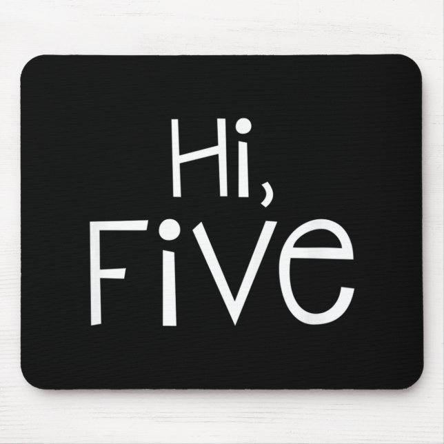 Kids 5th Birthday  & 5 Year Old Outfit Kindergarte Mouse Pad (Front)