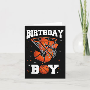 Kids 5th Birthday Basketball Kids Card
