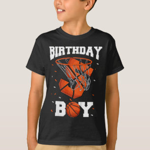 Kids 5th Birthday Bysketbyll Kids  T-Shirt