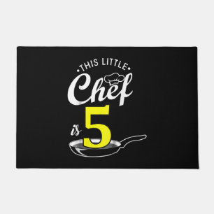Kids 5th birthday gift   Cook 5 year old Doormat