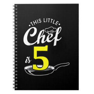 Kids 5th birthday gift Cook 5 year old Notebook