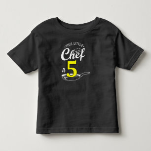 Kids 5th birthday gift Cook 5 year old Toddler T-Shirt