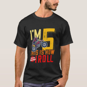 Kids 5Th Birthday Motor Cross Dirt Bike Future Cha T-Shirt