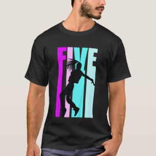 Kids 5th Dance Birthday For Girls Hiphop Dancer Br T-Shirt