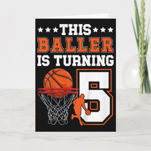 Kids 5th Sketll Birthday 5 Year Old Sketll Player  Card