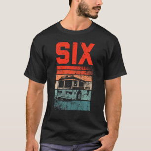 Kids 6 Year Old 6th Birthday Boy Firefighter Fire T-Shirt