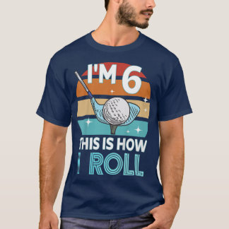 Kids 6 Year Old Boy Birthday Golfing Tee Golf Cart