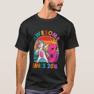 Kids 6 Year Old  Girls Teens Dabbing Unicorn 6th B T-Shirt