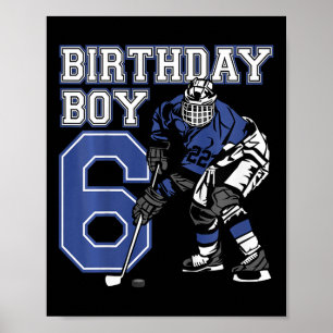 Kids 6 Year Old Ice Hockey Themed Birthday Party 6 Poster