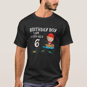 Kids 6 Year Old Little Fisherboy Fishing Children T-Shirt