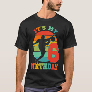 Kids 6 Year Old Soccer It's My Birthday Party Them T-Shirt