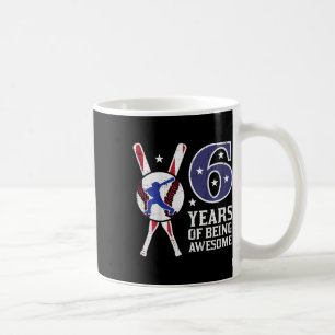Kids 6 Years Being Awesome Bysebyll Flag 6th Birth Coffee Mug
