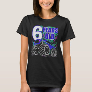 Kids 6 Years Birthday Monster Truck For Boys And G T-Shirt