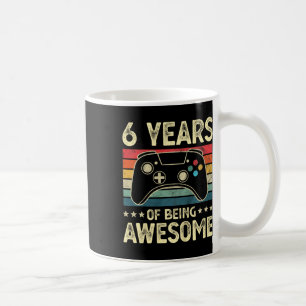 Kids 6 Years Old Awesome Video Game 6th Birthday B Coffee Mug