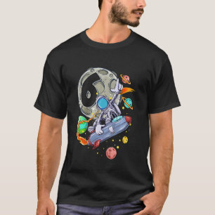 Kids 6 Years Old Birthday Boy Astronaut 6th Birthd T-Shirt