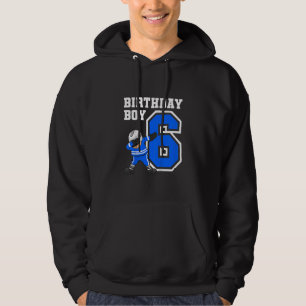 Kids 6 Years Old Boy Ice Hockey Player 6th Birthda Hoodie