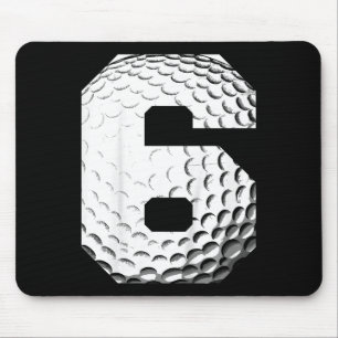 Kids 6th Birthday Boy Golf Player Golf 6 Years Old Mouse Pad