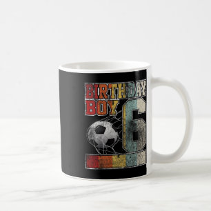 Kids 6th Birthday Boy Soccer Shirt 6 Years Old Foo Coffee Mug