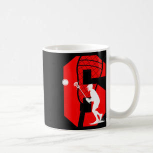 Kids 6th Birthday Lacrosse 6 Year Old Lacrosse Pla Coffee Mug