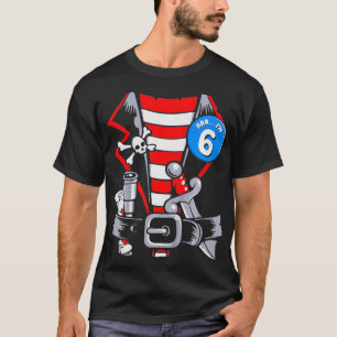 Kids 6th Birthday Pirate Boys Arr Im 6 Party Gif T-Shirt