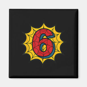 Kids 6th Birthday Spider Theme Party 6 Year Old Bo Magnet