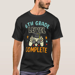 Kids 6th Grade Level Complete School Graduation Bo T-Shirt