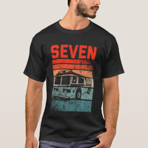 Kids 7 Year Old 7th Birthday Boy Firefighter Fire T-Shirt