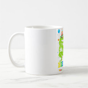Kids 7 Year Old Shirt 7th Birthday Boy T Rex Dinos Coffee Mug