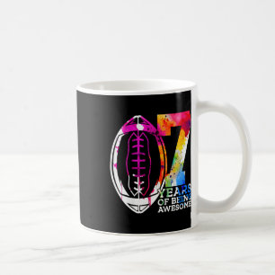 Kids 7 Years Of Being Awesome Football 7th Birthda Coffee Mug