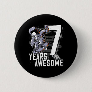 Kids 7th Birthday 6 Cm Round Badge