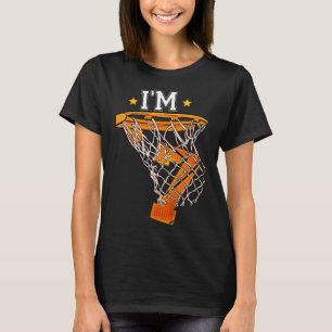 Kids 7th Birthday Basketball I'm 7 Boy Girl 6th B T-Shirt