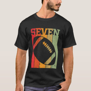 Kids 7th Birthday Boys 7 Year Old Seven Football S T-Shirt
