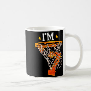 Kids 7th Birthday Bysketbyll Im 7 Boy Girl 6th Bi Coffee Mug