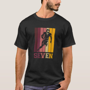Kids 7th Birthday For Boys Football Player 7 Year T-Shirt
