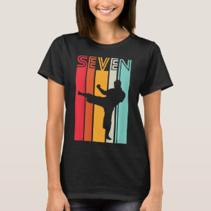 Kids 7th Birthday Gift Karate Retro Taekwondo Mart T-Shirt