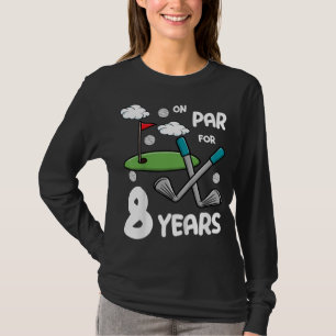 Kids 7th Birthday Golf 7 Year Old Golfer Turning 7 T-Shirt