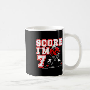 Kids 7th Birthday Ice Hockey Boy Seven Year Old Ic Coffee Mug