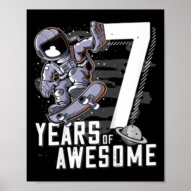 Kids 7th Birthday  Poster (Front)