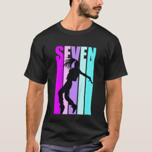 Kids 7th Dance Birthday For Girls Hiphop Dancer Br T-Shirt