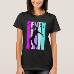 Kids 7th Dance Birthday For Girls Hiphop Dancer Br T-Shirt