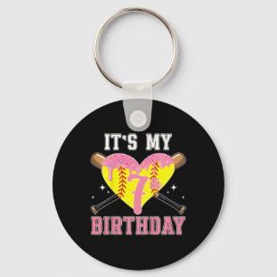 Kids 7th Softll Birthday Party 7 Year Old Softll P Key Ring