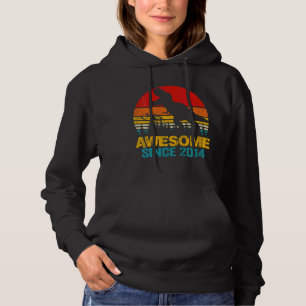 Kids 8 Year Old Dinosaur Awesome Since 2014 8th Bi Hoodie