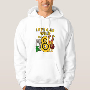 Kids 8 Year Old Zoo Birthday Shirt Safari Jungle A