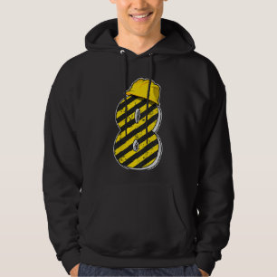 Kids 8 Years Boys Eight Construction Party 8th Bir Hoodie